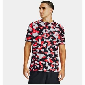 Under Armour Men's UA Tech 2.0 Camo Shirt 1361464-014 Orange/Black/White XXL